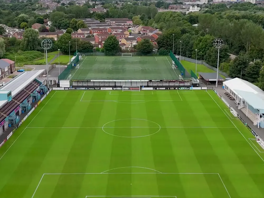 Drone shot of SSFC's 1st Cloud Arena.